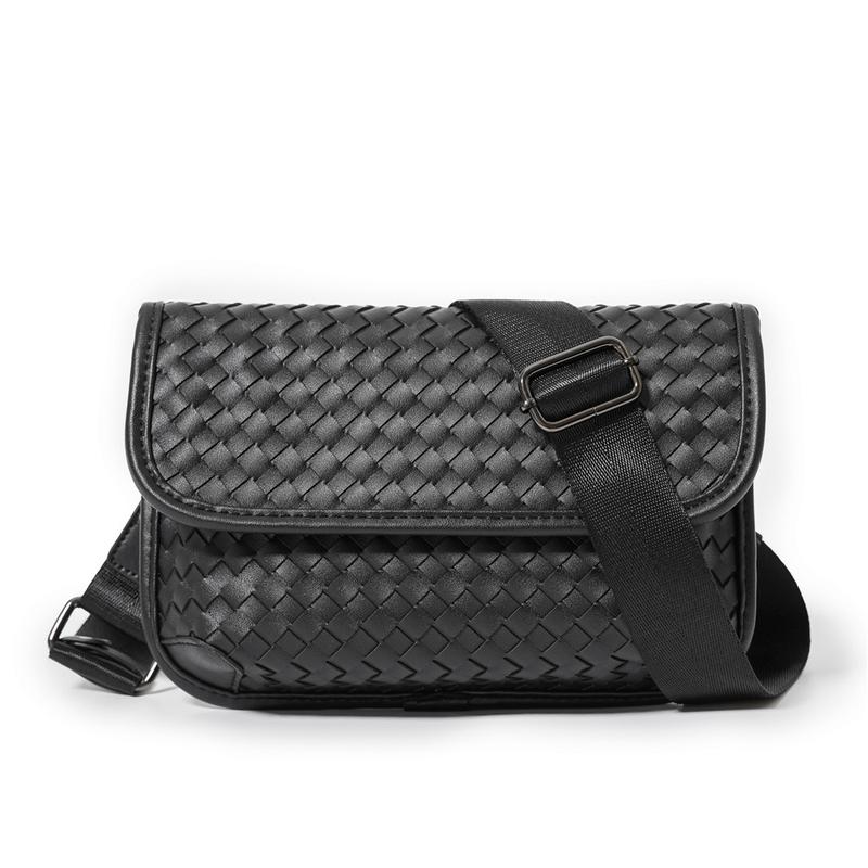 Product Introduction of Japan Fashion Braided Chest Bag Casual Shoulder Bag CrossBody Bag Tiger-head Bag 5