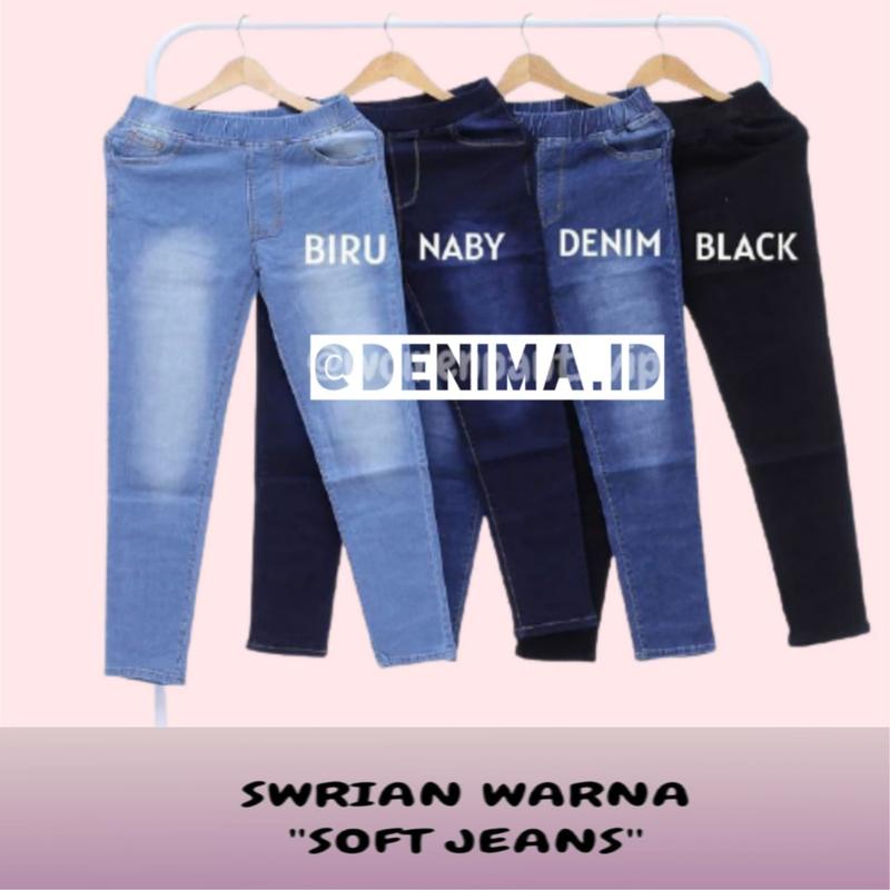 Product Introduction of Celana Pinggang Karet Jeans Wanita Panjang Kekinan Original Produk Denima 2
