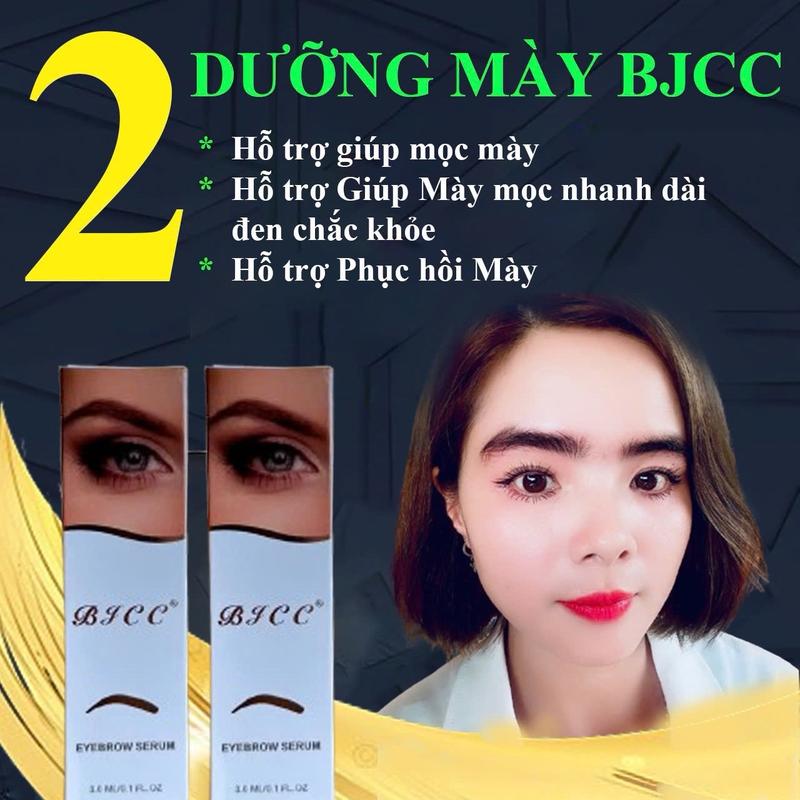 [CHÍNH HÃNG BJCC] DƯỠNG MÀY 2 Cây giống nhau Phù hợp cho Nam và Nữ, dạng serum, dung tích 3ml/cây Màu trắng Bạc.Hỗ trợ mọc dày làm đen rậm chắc khỏe Mày, hạn sử dụng 36 tháng. Mỹ Phẩm Cosmetic Trang Điểm Chì Kẻ Mày