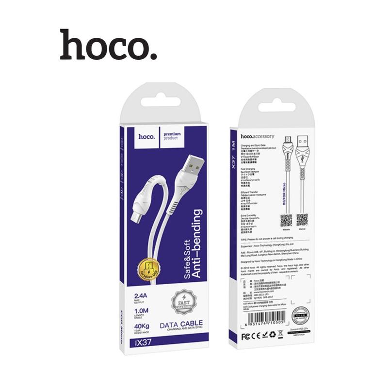 Cáp sạc PD10W USB to Micro Hoco X37 chất liệu PVC an toàn cho Samsung note 10 Huawei 10 Oppo Reno3 , dài 1M Phụ Kiện 4