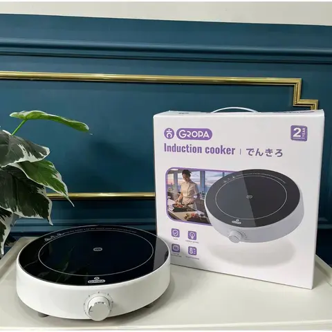 Bếp điện từ tròn Nhật Bản cao cấp - Bếp từ tròn 7 mức dùng được mọi nồi ( trừ nhôm ) - Bảo Hành 24 tháng