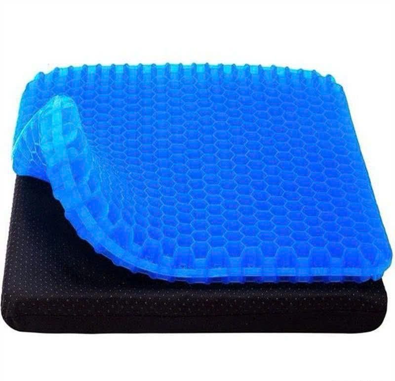 Đệm ngồi - Đệm lót ghế 3D Silicon lót mông thoáng khí chống đau mỏi mông cấu trúc tổ ong cực thoáng
