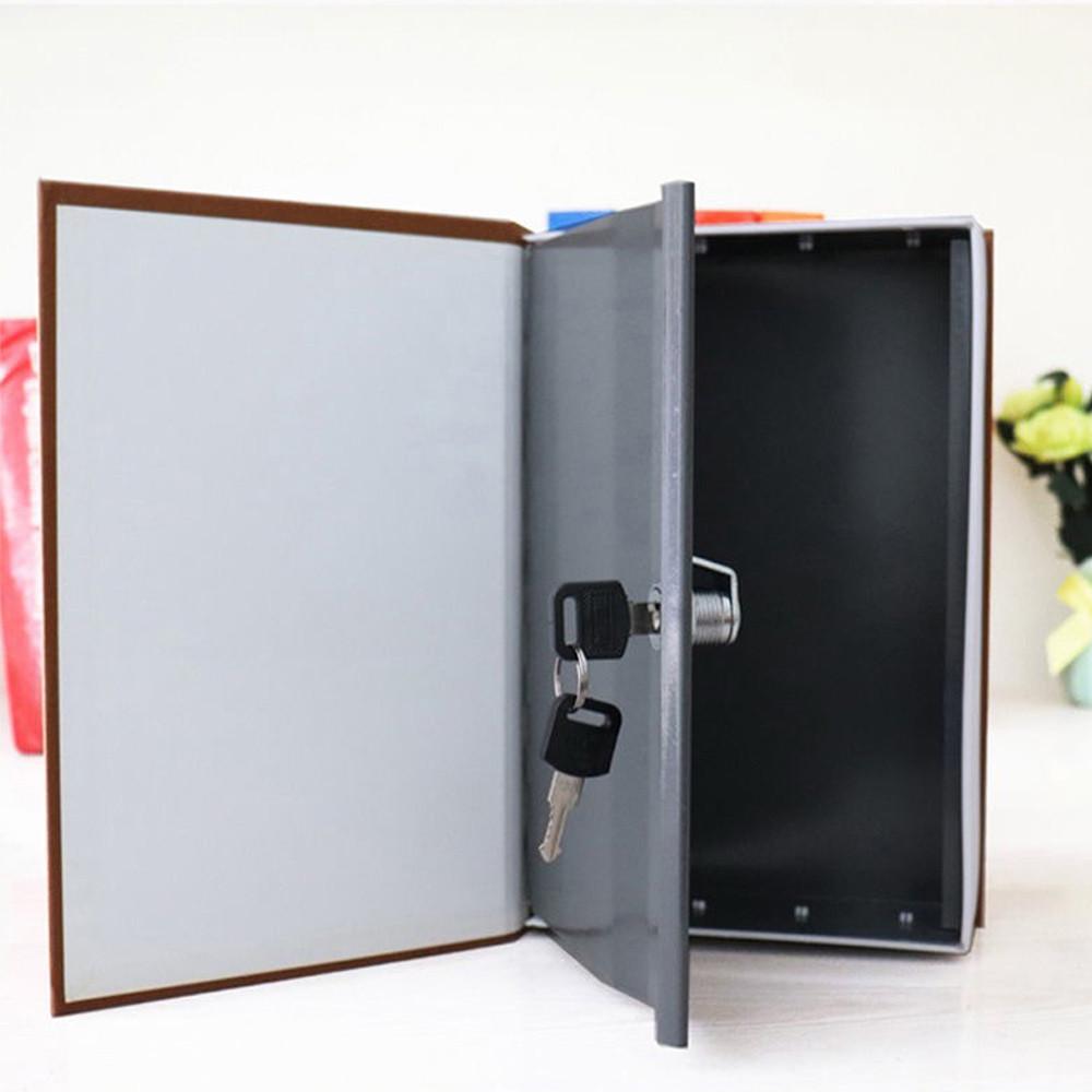 Kotak Penyimpanan Rahasia Mini - Brankas Buku dengan Password, Gembok, dan Kombinasi untuk Perhiasan & Dokumen Penting