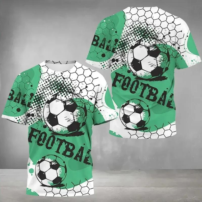 Product Introduction of 2024 NEW Fashion Football T-shirt for a short-arm sportsman Tees summer comfortable breathing clothes o-neck casual upstairs 7