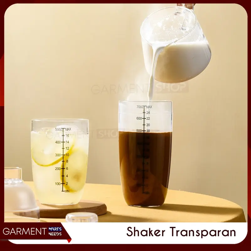 [TERLARIS] - Shaker Botol Plastik Pengocok Minuman Cocktail 350ml 530ml 750ml Alat Bar Barista Bartender Tools 3