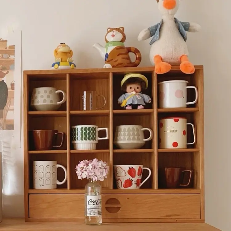 Kệ ô vuông để cốc chén decor kiểu mới nhất Kitchen
