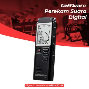 Taffware Perekam Suara Digital T60: Rekam Audio Berkualitas Tinggi Hingga 136 Jam, Dilengkapi Mikrofon Eksternal dan Aksesoris Lengkap