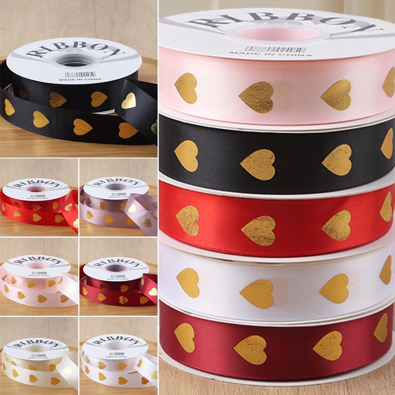 New Foil Printed Satin Love Ribbons Party Decorations Handmade - TikTok ...
