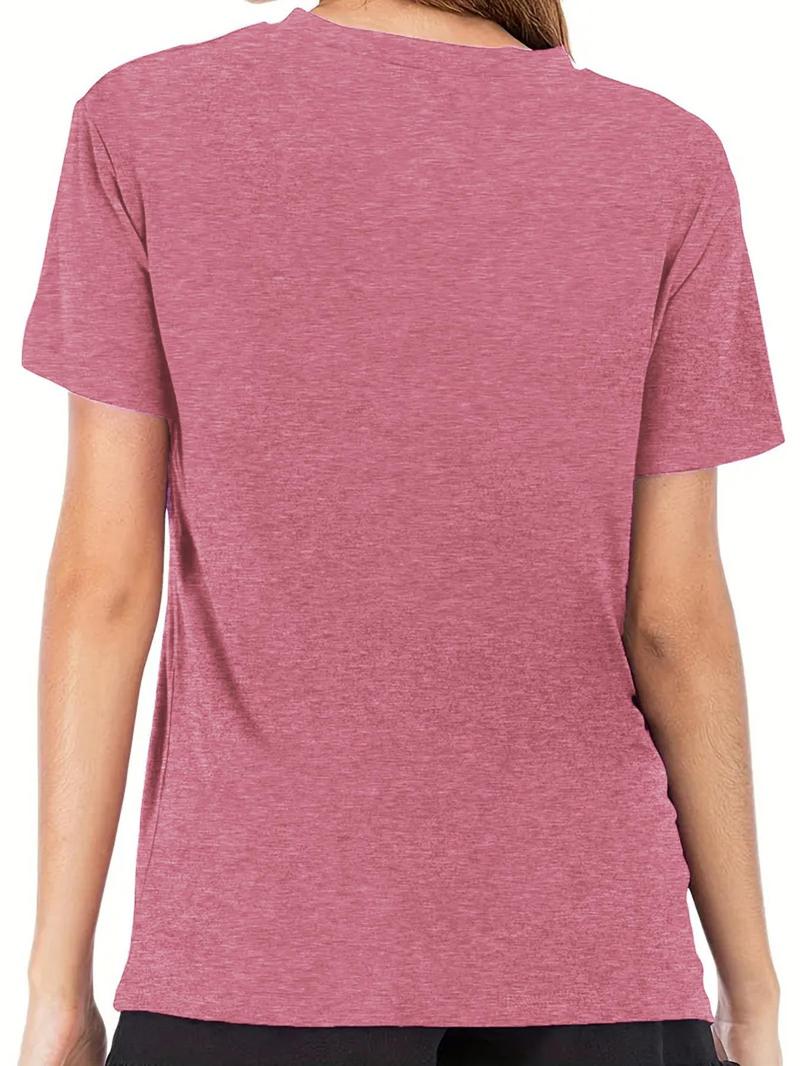 Product Introduction of Women's Floral & Skull Print Round Neck Tee, Fashion Casual Letter Graphic Crew Neck T-Shirt for Daily Holiday Vacation Outdoor Wear, Ladies Clothes for Summer 2