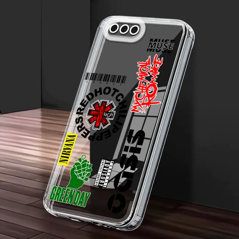 Casing Trand - SoftCase Clear Ready For Oppo A3s Oppo A1k Realme C1 Realme C2 Casing Bening GAMBAR METAL - MT27 2