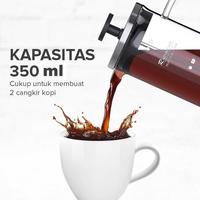 Gambar USEA RAINBEAN French Press Coffee and Tea Maker Pot Plunger Borosilicate 350ml - CP15 - Hitam dari Usea Official Store Kota Administrasi Jakarta Barat 4 Tokopedia