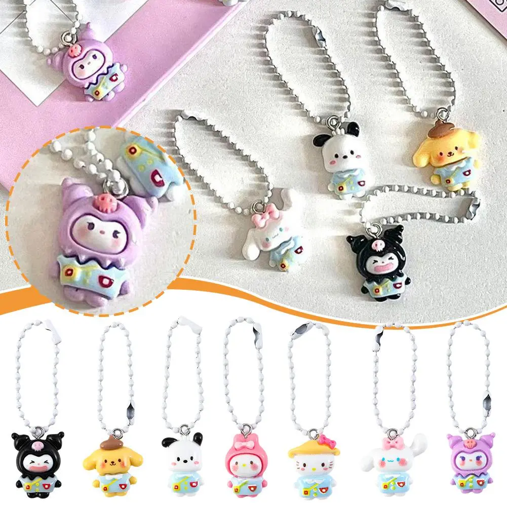 Mặt Dây Chuyền Túi Đi Học, Thiết Kế Hoạt Hình Dễ Thương, Nhân Vật Kuromi, Quyến Rũ Túi, G8O1