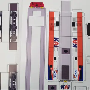 DIY Pola papercraft kereta api inonesia cc201