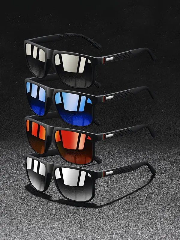 Sports Sunglasses, Retro Outdoor Sports, Suitable for Fishing, Cycling, Skiing, Running, Driving, Rubber Nose Pads, Legs for Slip Resistance 0