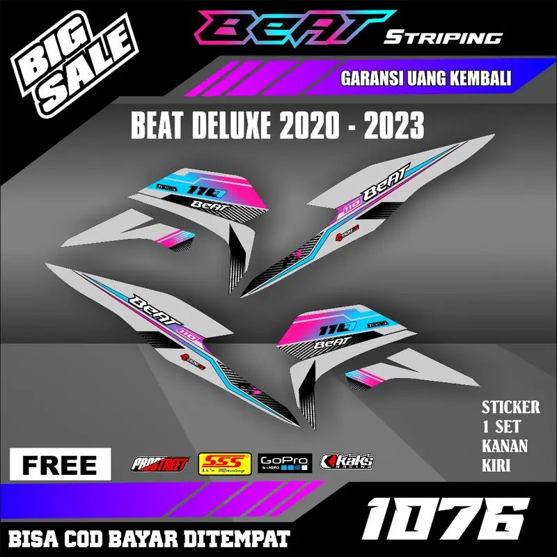 Striping Beat Deluxe New Esp Street Iss CBS 2020 2021 2022 2023 setiker stiker sticker list variasi semi fullbody 3