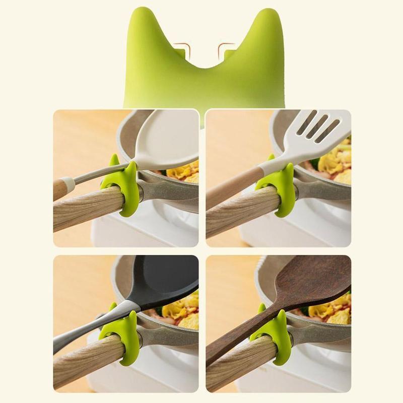 Product Introduction of Universal Storage Rack Household Stove Pot Spoon Pot Pan Holder Spatula Bracket Clip Heat Resist 23