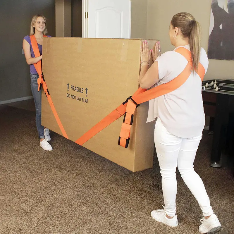 Portable Moving Straps, Moving Straps with 2 Auxiliary Belt & 4 Buckles, Multifunctional Moving Tool for Home Office 0