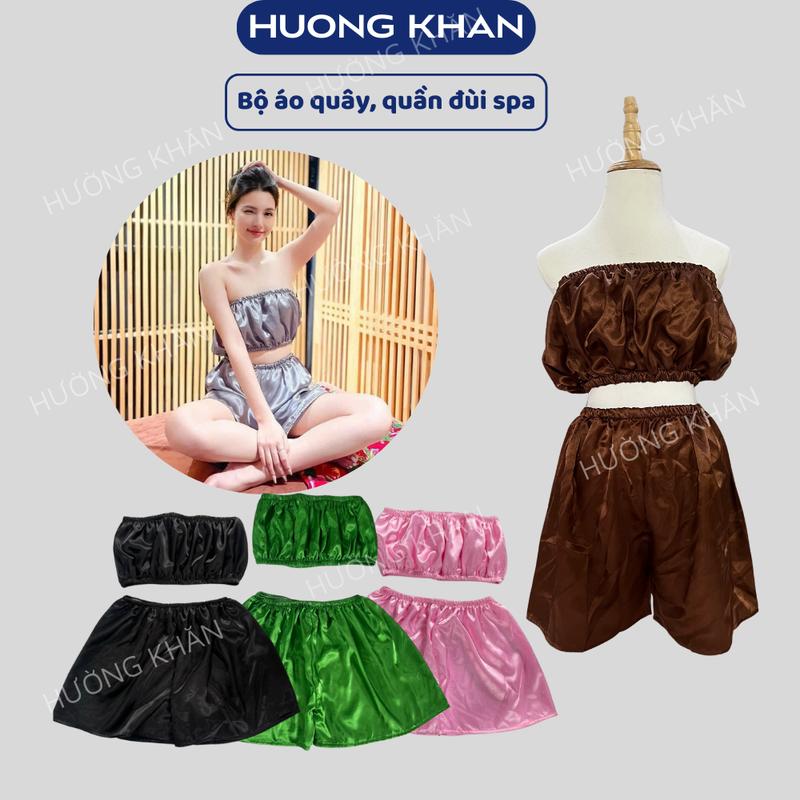 Bộ áo quây quần đùi dùng trong spa massage thẩm mỹ làm đẹp