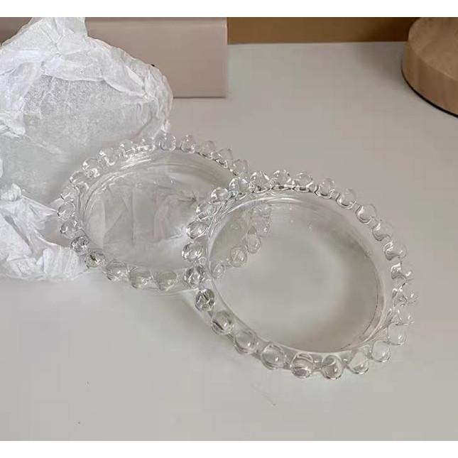 Ly Đựng Nến Thủy Tinh. Đĩa Nến Tròn Đường Kính 9.5cm Decor Nhà Cửa Sang Trọng Decor Decor Phòng 3