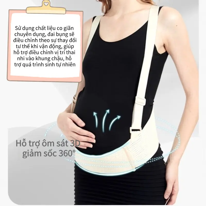 Đai Đỡ Bụng Bầu Thoải Mái Và Thoáng Khí Giảm Đau Lưng Đai Nâng Đỡ Bụng Bầu Giúp Mẹ Bầu Cảm Thấy Thoải Mái 5