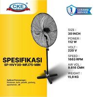 Gambar CKE Heavy Duty Standing Fan 30 Inch – Industrial Fan 4 Speed BLDC Motor dari CKE Fan Official Kota Administrasi Jakarta Barat 2 Tokopedia