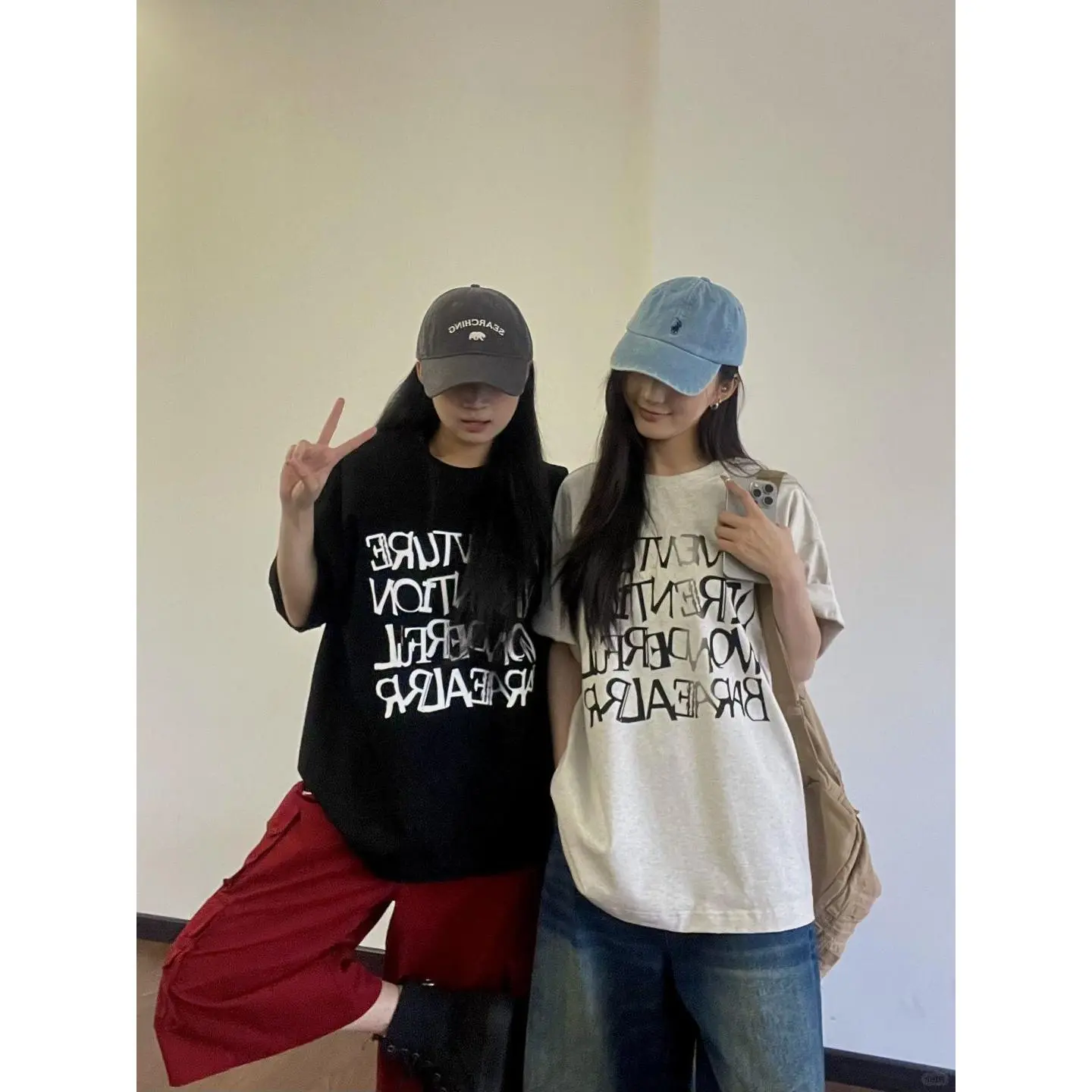 Trendy Printed Cotton T Shirt for Girls Street Look Summer Essentials