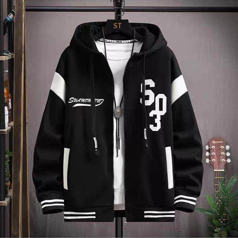 Áo khoác hoodie nam nữ nỉ cotton thiết kế kiểu dáng thanh lịch trẻ trung Menswear Tay Dài Jacket Dài Tay