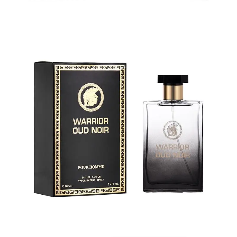 100ml Men's Warrior Oud Noir Perfume, Refreshing Combination Of Woody Floral & Fruity Scents, Perfume for Men, Daily Use for Dating, Party, Travel 0