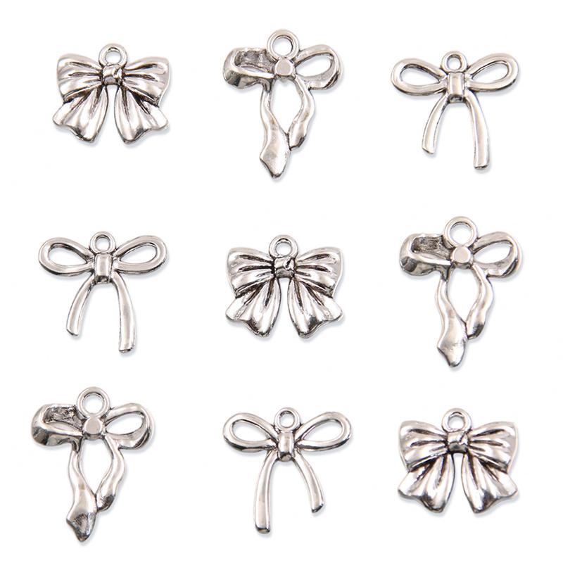 Product Introduction of Charm Mặt Dây Chuyền, 10 Thắt Nơ, Hợp Kim Tự Làm Nóng Bỏng, Rỗng, Dễ Thương, Làm Bằng Tay, Thích Hợp Cho Vòng Cổ Và Vòng Tay, Phụ Kiện Trang Sức Diy Kim Tuyến 3