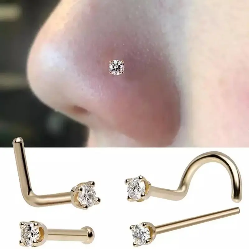 Anting Nostril Piercing (Tindik Hidung) Standart Elegan Varian Warna 2