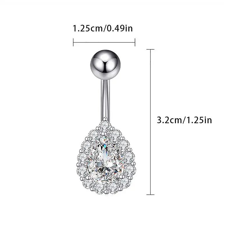 Nhẫn Rốn, Cá Nhân Hóa, Thiết Kế Hình Bướm Trái Tim Gợi Cảm, Dành Cho Phụ Nữ Và Trẻ Em Gái, Nhẫn Rốn Bụng, Trang Trí Cơ Thể 5