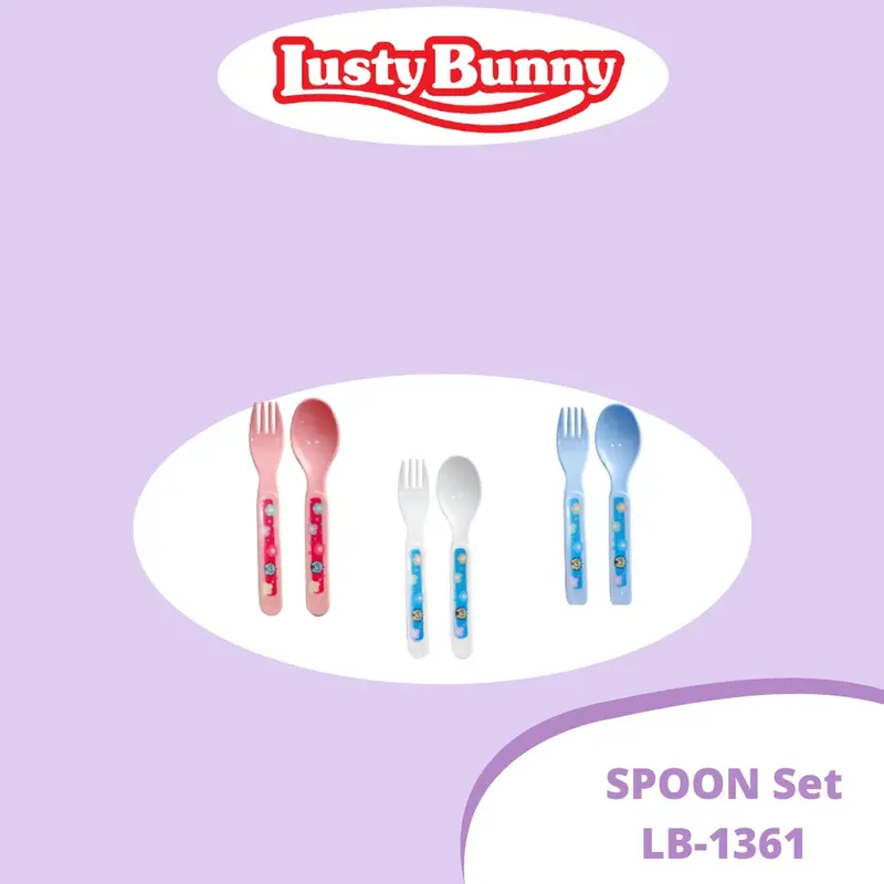LustyBunny Baby Spoons Set Sendok Perlengkapan Makan Balita 0