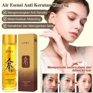 120ML Serum Ginseng Anti Kerut Esensi Anti Wrinkle Ginseng Extract Serum Anti Aging Ginseng Gold Polypeptide Essence Penghilang Kerutan Wajah Collagen Serum Liquid Hydrating Esensi Wajah Kulit Glowing Soothing