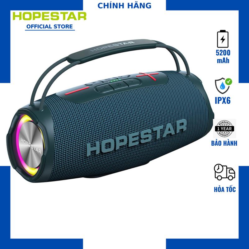  Loa Hopestar H53 | Loa Bluetooth Hopestar H53 Công Suất 35W Bass Mạnh Chống Nước IPX6 Pin 5200mAh Phát Nhạc 4-6 Giờ Cổng Sạc Type-C Nhập Khẩu Chính Hãng Bảo Hành 12T 
