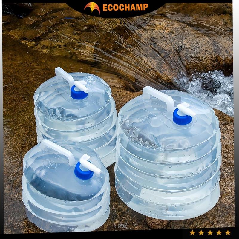 ECOCHAMP Folding Water Container, 5L/10L/15L Collapsible & Portable ...