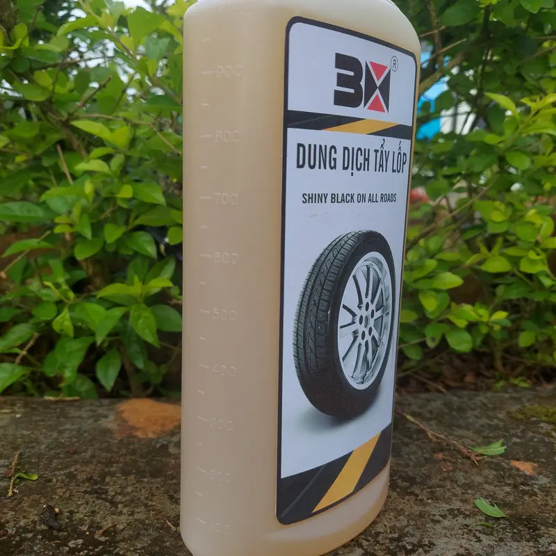 Dung Dịch Tẩy Lốp Ô Tô Chuyên Dụng 3X Chai 1 Lít 3