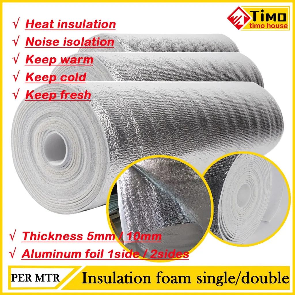(per meter) Insulation foam Polyethylene PE Foam Wrap Heat Packaging White width 100cm single double
