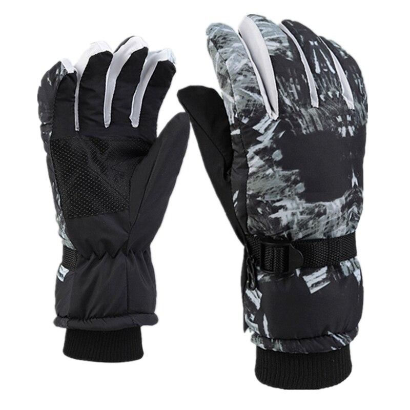 Men Black Ski Gloves Ultralight PU Waterproof Winter Warm Gloves Snowboard Male Cycling Motorcycle Riding Snow Windproof Gloves 0