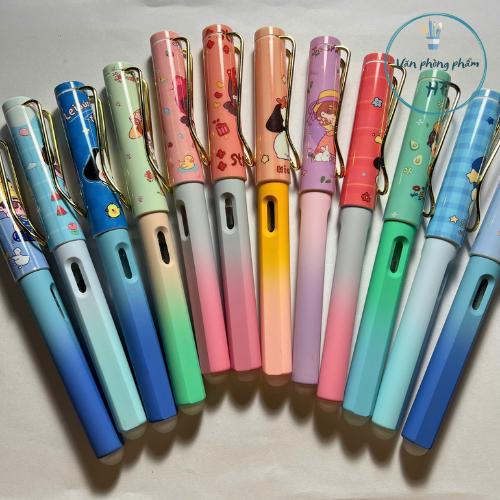 Combo 3 bút máy có đầu tẩy và pít tông bơm tặng kèm 3 ống mực xóa được