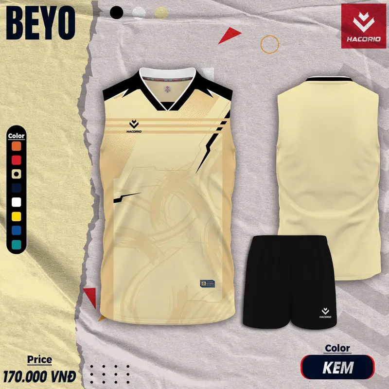 Bộ quần áo bóng chuyền nam Beyo 3