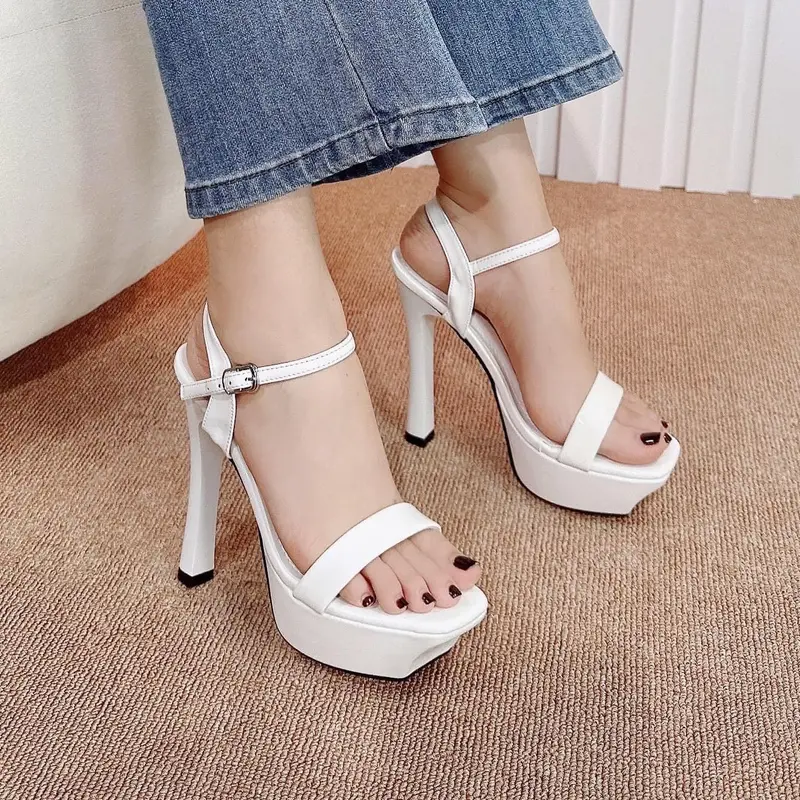 dép SANDAL ĐÚP GÓT NHỌN CAO 14CM HÀNG ĐẸP Shoes dép dọ  GiàY DéP giay cong giay cao got  call 3