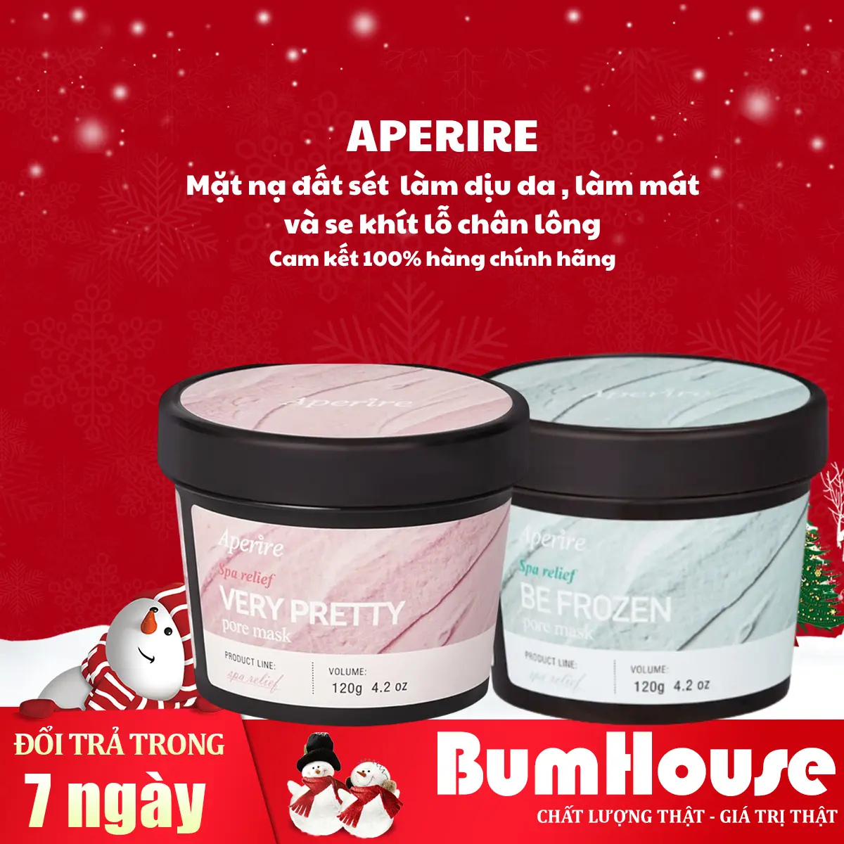 Mặt Nạ Đất Sét Aperire Spa Relief Very Pretty Pore Mask 120g