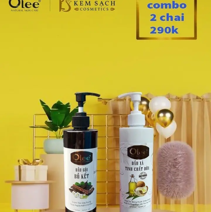 Combo xả gội bồ kết