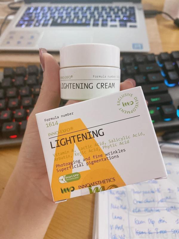 (chiết 1g làm 1 lần) Kem peel Vitamin A 5% Inno LIGHTENING Tái Tạo Đều Màu Da Giảm Thâm Mụn