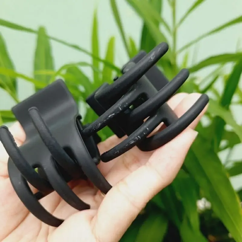 Kẹp Tóc Càng Cua Đen Nhám Không Gãy 3 Răng Chắc Chắn Thời Trang Cho Nữ - Women