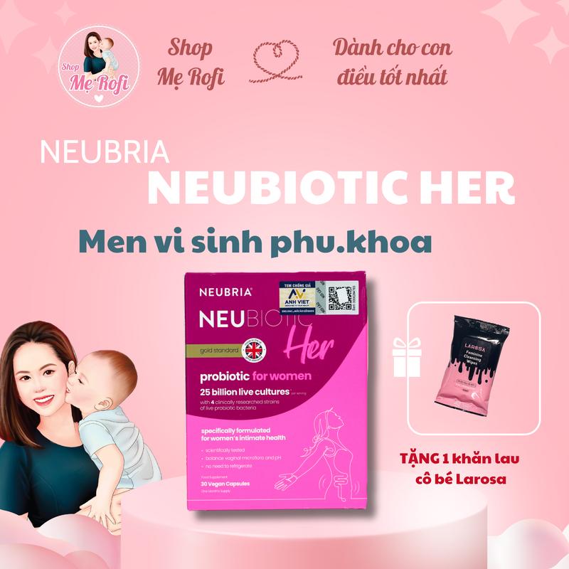 (ID1) Men vi sinh Anh Quốc Neubria NeuBiotic NeuHer 25 tỉ lợi khuẩn cho phụ nữ 30 viên - Mẹ Rofi