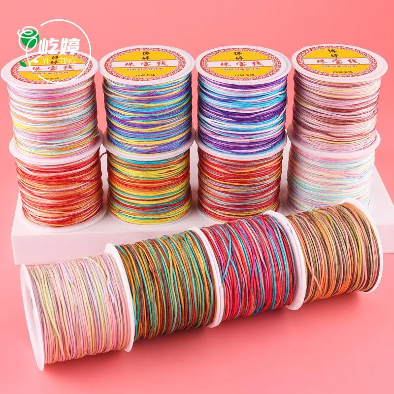 (5 mét)Cuộn dây bện Đài Loan nhiều màu sắc, Nguyên liệu làm trang sức cổ trang, Nguyên liệu diy