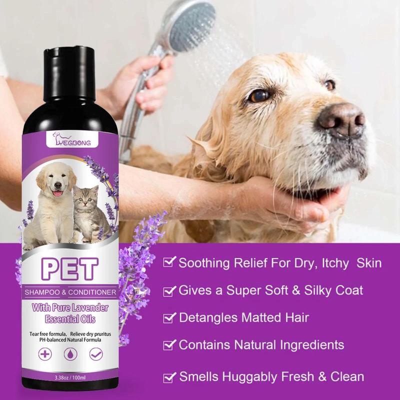Product Introduction of Pet Shampoo Flea Killer Hair Softening Relieve Itching PH Balanced Cleaning Natural Moisturizing Dog Shampoo for Sensitive Skin 20