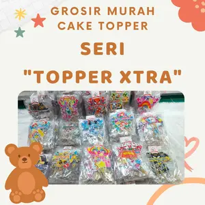 GROSIR 12set Topper kue karakter/Hiasan kue Xtra