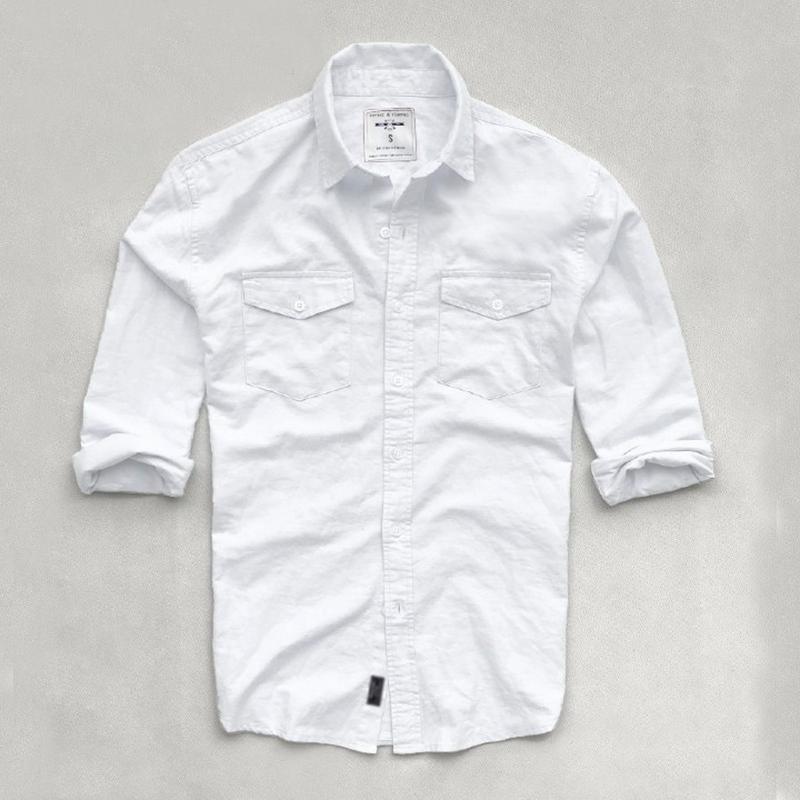 Product Introduction of Áo sơ mi nam tay dài hai túi đắp hộp vải Oxford denim công sở Nexx&Dee SM04 11